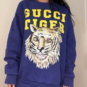 Gucci Royal Blue Textured Sweater
